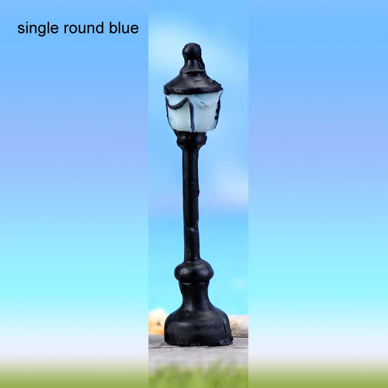 Искусственная башня для бассейна, миниатюрные фигурки, миниатюрный домашний декор, 1 шт., винтажный Сказочный Сад - Цвет: single round blue