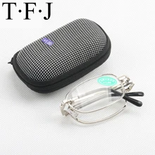 Металлическая оправа для мужчин и женщин, стекло для чтения, диоптрий, подарки для родителей, складное стекло, es Lunette, Лекция, стеклянные линзы, Пресбиопия, стекло для глаз es