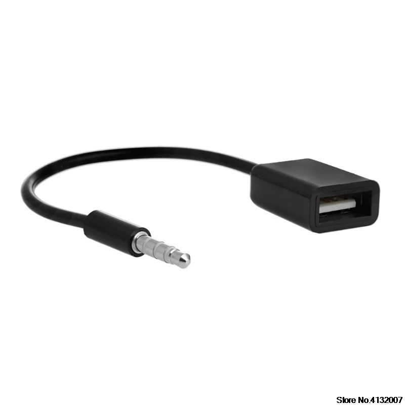 3 5 мм Штекерный AUX аудио разъем USB 2 0 Женский конвертер кабель Fr Автомобильный