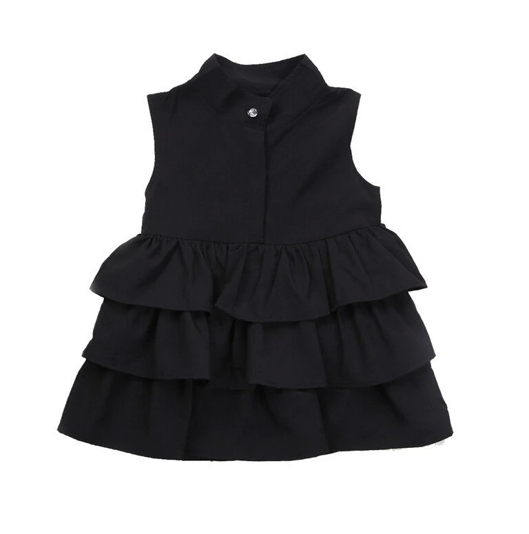 

Newborn Kid Baby Girls Clothing Dresses Party Pageant Ruffle Tutu Dress Bubble Sleeveless Tiered Cute Mini Clothes Girl