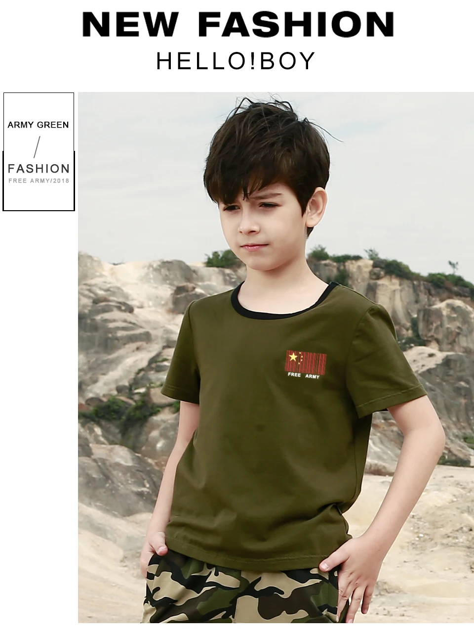 Детская футболка для девочек в стиле милитари-сафари детские футболки с короткими рукавами для мальчиков, верхняя одежда летние брендовые футболки для детей