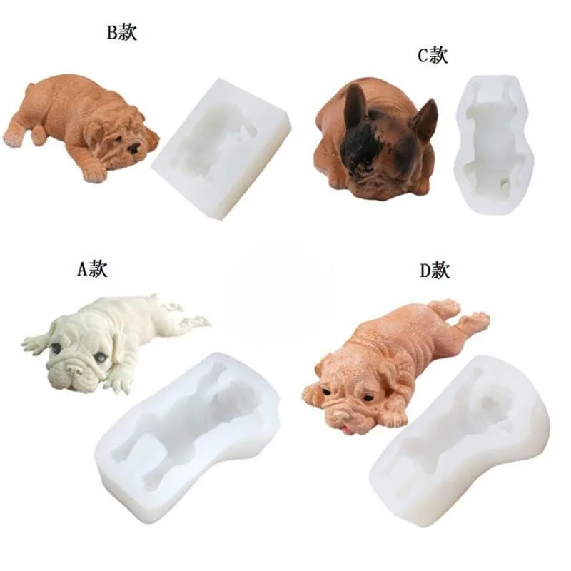 Buy 1PC Super Cute Dog Cake Mould DIY 3D Silicone