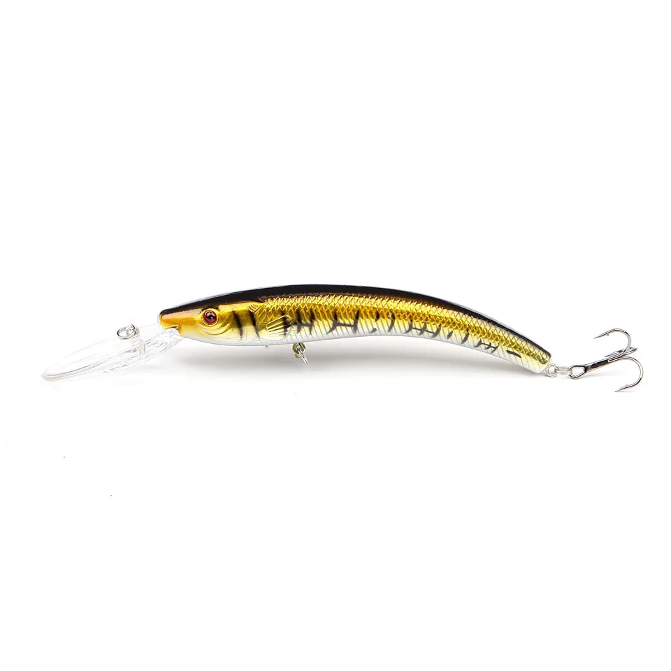 15.5cm 15.3g Minnow Fishing Lure Hard Artificial Swim Baits 3D Eye Swimbait  Crankbait Artificial Bait Lures 4# Hook