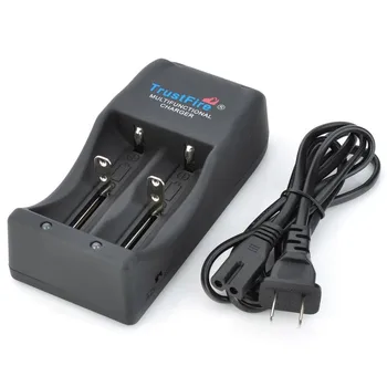 

TrustFire TR-006 Dual-Slot Charger Multi-Purpose Lithium Battery Charger for 26650 25500 18650 Batteries 26650 Battery Charger