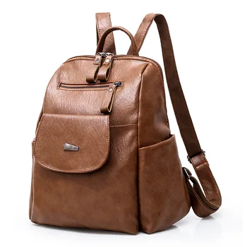 

062618 new hot yesetn lady vintage PU leather backpack