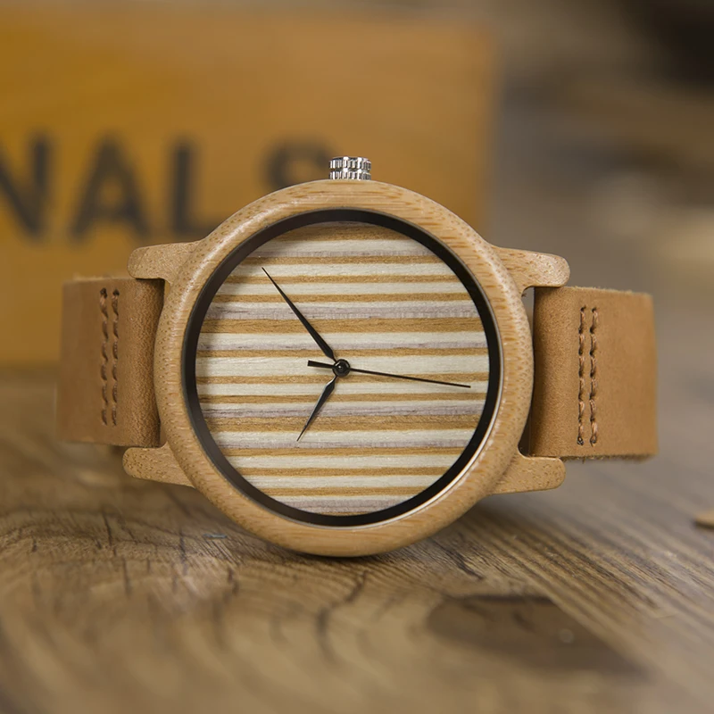 BOBO BIRD WA20A21 повседневные деревянные часы мужские бамбуковые кварцевые часы с кожаными ремешками relojes mujer marca de lujo с подарочной коробкой