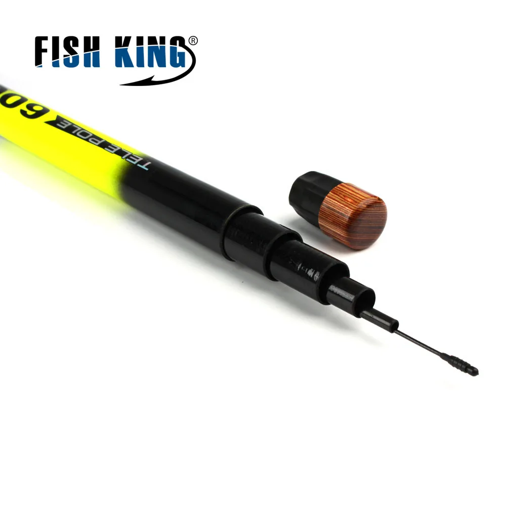 FISHKING 24T карбоновая удочка 5 m/6 m/7 m телескопическая c. W. 30 г Удочка углеродная Fis