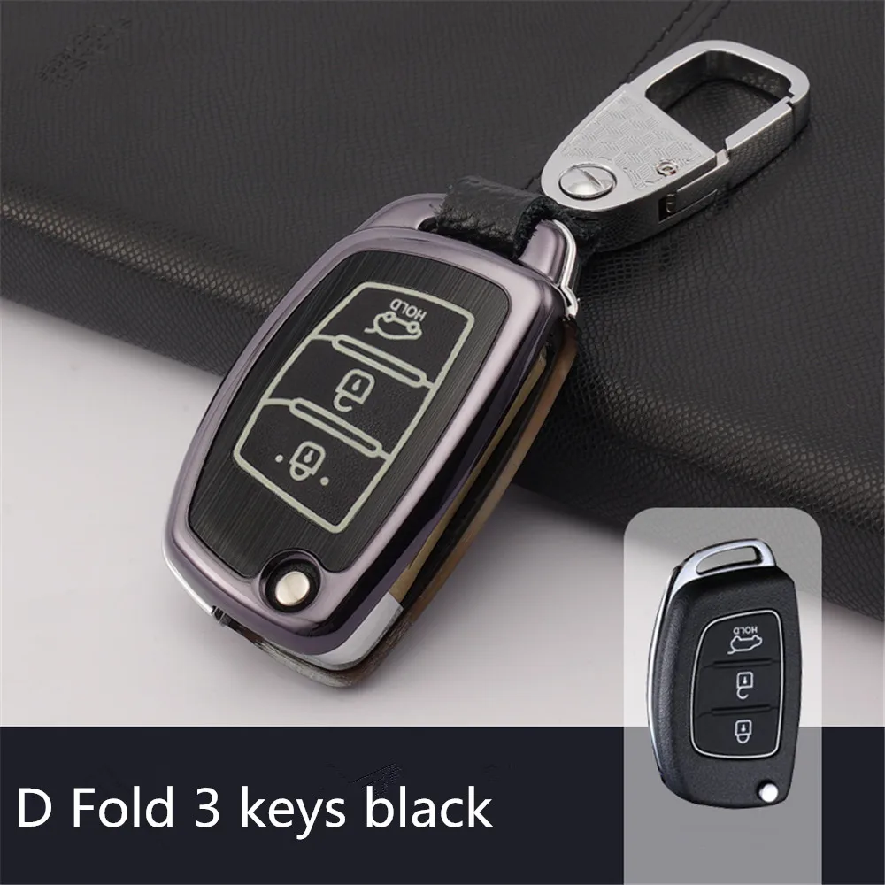 auto key case keychain Car Key Bag Aluminium Alloy For Hyundai I10 I20
