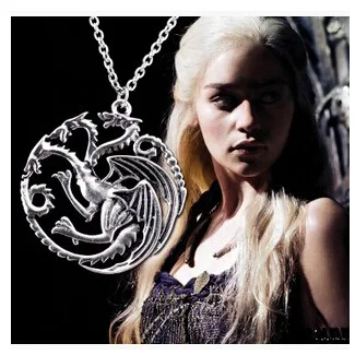 

2019Sell well Ice and fireSong powerNecklace with Fire Dragon Necklace Around Europe and America Game of Thrones
