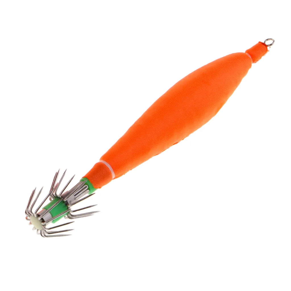 5Pcs 11cm Luminous Dual-layer Split Squid Jig Hooks Durable Octopus Saltwater Fishing Lure Hook Fishing Tackle Tool