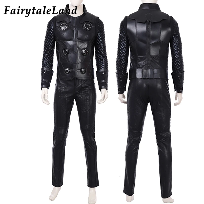 Thor Odinson Costume Marvel Superhero Cosplay Avengers Infinity War Outfit Adult Men Thor Whole Suit Boots Custom Made