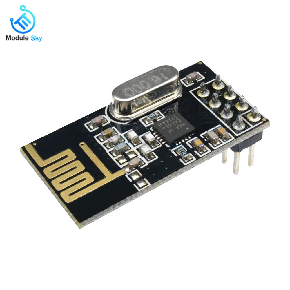 

2Pcs 125 Channels Mutipoint Microcontroller NRF24L01 + 2.4GHz Antenna Wireless Transceiver Module Builtin Voltage
