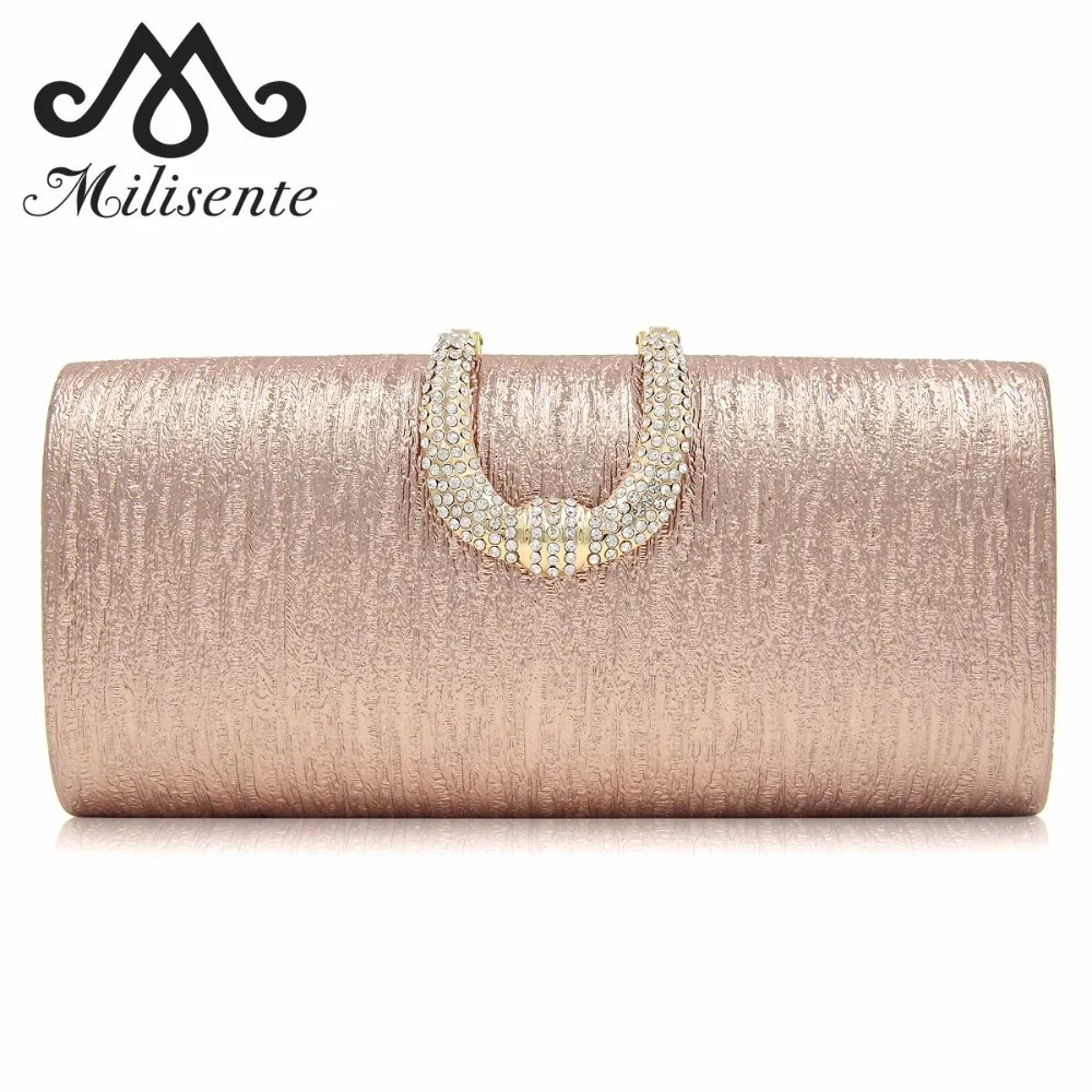 

Milisente Luxury Wedding Bags for Women Diamonds Hasp Designer Handbag Party Clutch 2019 Elegant Ladies Shoulder Bag Top Quality