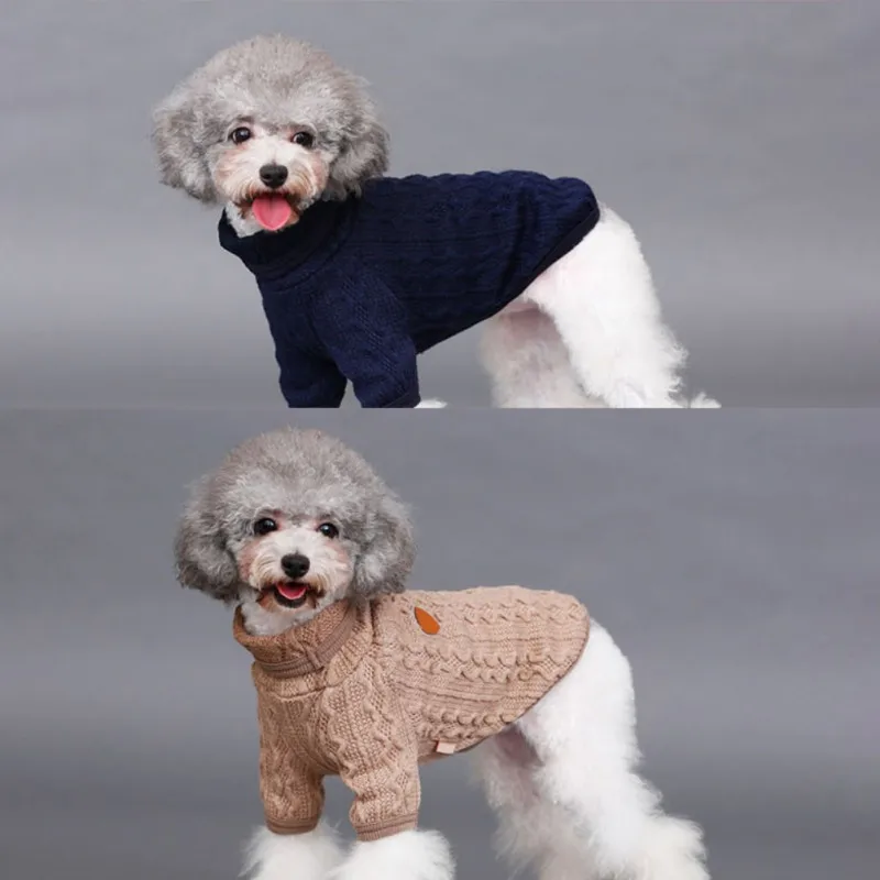

Wool Yarn Dog Clothes Chihuahua Pet Dogs Cat Knitwear Small Dog Sweater Puppy Warm Coat chihuahua Clothing Dogs Winter Costume