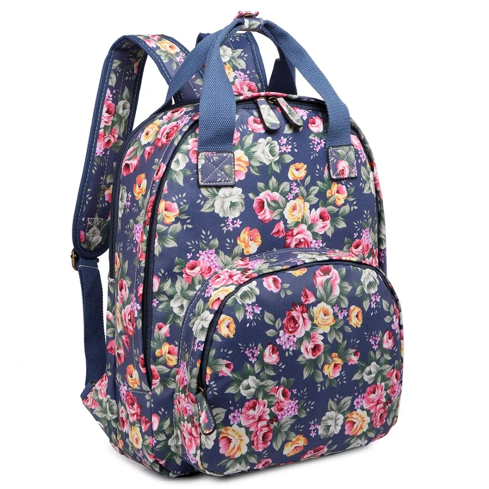 KONO Women Designer Backpacks School Bag for Teenagers Girls Vintage