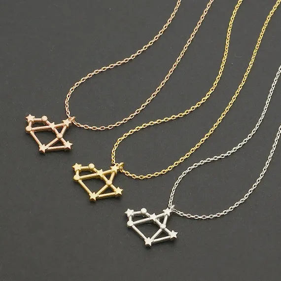 Sagittarius Zodiac Sign Astrology Necklace constellation necklace, november, december birthday necklace, sagittarius necklace.jpg