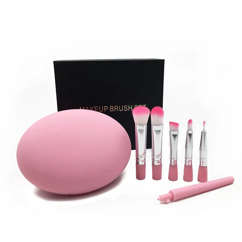 

2018 New Portable Makeup Brush professional Blusher Eyeshadow Eyebrow Lip Make up brush travel set