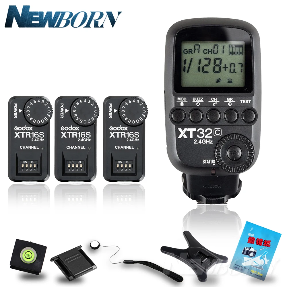 Беспроводной триггер Godox XT32C 2 4 ГГц 1/8000 с Высокоскоростная синхронизация Flash Trigger +