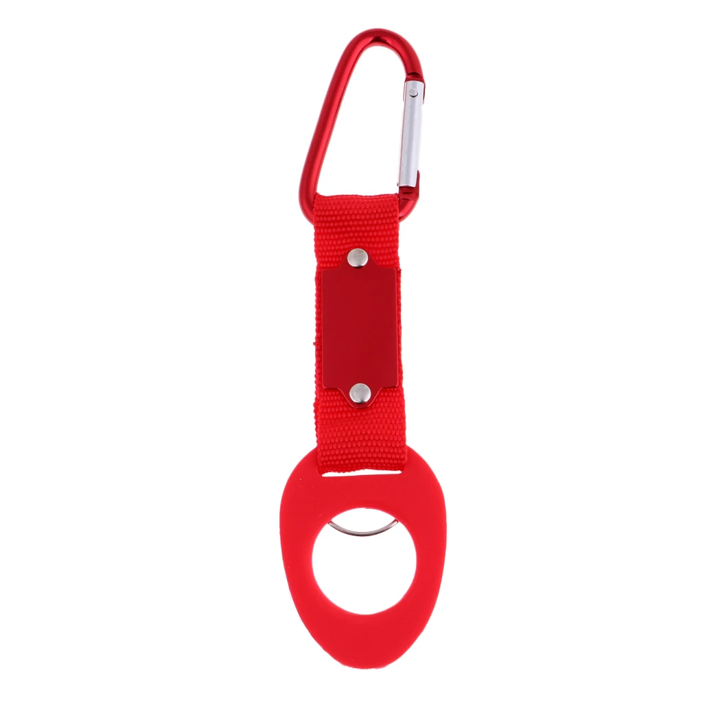 Climbing Water Bottle Holder Hooks Belt Molle Hanging Strap Webbing Buckle Clip Universal Size Outdoor Nylon Webbing Buckle