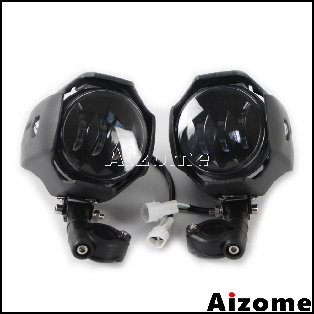 

1 Pair Adjustable LED Fog Lights Driving Lamps Motorcycle 60W Auxiliary Lights For BMW R1200GS ADV F800GS K1600