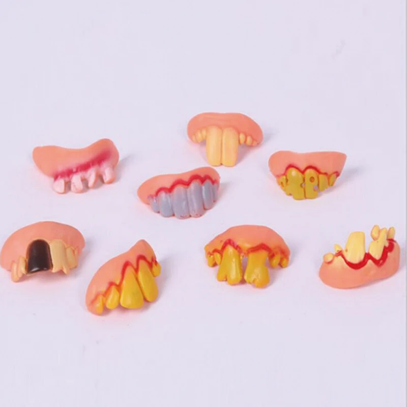 

Halloween Decoration Party Cosplay Costume Prop Decoration Vampire Dentures Fangs Tooth Horror False Teeth Size 400pcs/lot