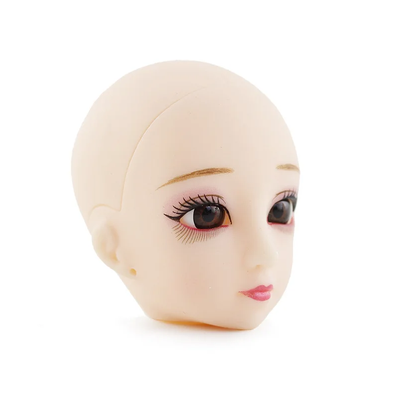 

1 Piece Girls Practice Changing Makeup Dolls Head Fit for 28cm 12inch 1/6 Dolls Body Doll Accessories Toys For Girls
