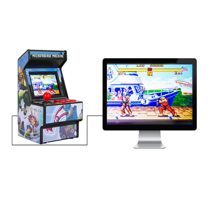 

16-Bit Portable Retro Handheld Game Console Game Machine Mini Arcade Games AV Output 156 Classic Games With 2.8" Screen