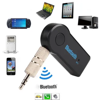 

Wireless Bluetooth Receiver Speaker Hands-free Bluetooth AUX 3.5MM Audio Car Kit Music Receiver For Iphone Bluetooth Car#269997