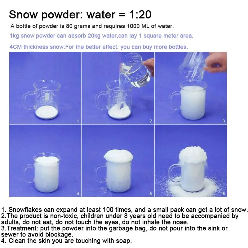 Artificial Frozen Snowflakes Fake Magic Instant Snow Festival Party Winter Decorations Home Christmas Wedding Artificial Snow Artificial Frozen Snowflakes Fake Magic Instant Snow Festival Party Winter Decorations Home Christmas Wedding Artificial Snow