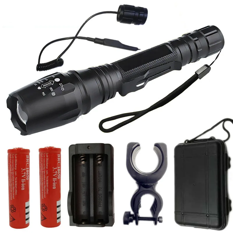 best led torch Litwod Z20V5 LED Flashlight Torch XML L2 T6 Zoomable Aluminum waterproof Tactical Flashlight Torch Linternas 2x Batteries rechargeable flashlights Flashlights