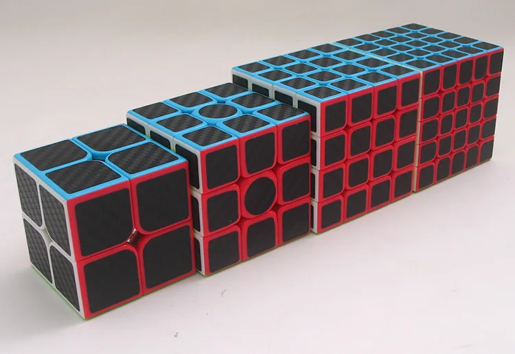 Rubikx куб 2-3-4-5Carbon волокна Стикеры Скорость Magic Cube детские игрушки-головоломки, Детские кубики, подарки для детей, игрушки для молодежи взрослых Instruction3* 3*3 игрушка мальчика