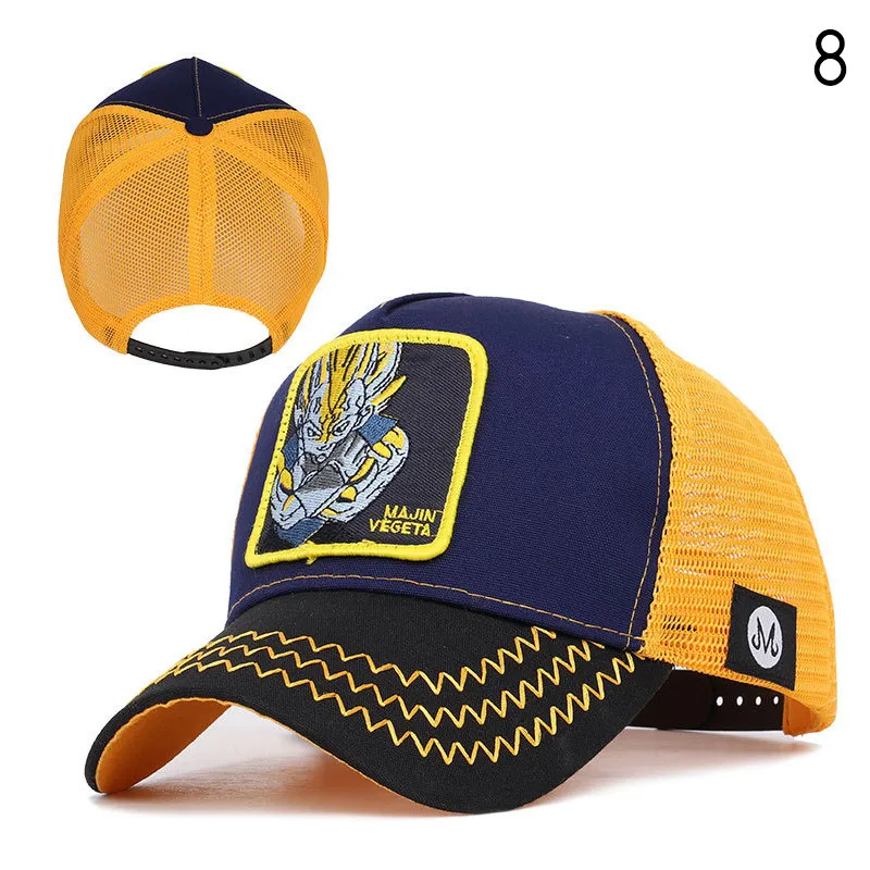 Dragon Ball Goku бейсбольная кепка s для мужчин и женщин Snapback Хип-Хоп Кепка летняя Bone gorra hombre Регулируемая Кепка для водителя грузовика сетчатая Кепка для папы CZX7 - Цвет: 8