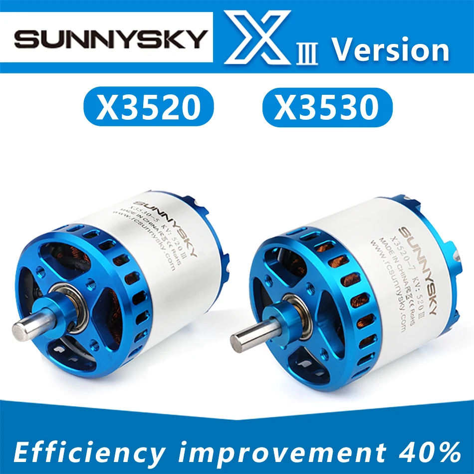 

SUNNYSKY X3520-III X3530-III I 445KV 520KV 780KV Brushless Motor for RC Quadcopter Airplanes Fixed Wing Plane