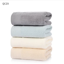 QCZX хлопок полотенце s мягкий хлопок машинная стирка очень большое банное полотенце(35см-by-75см)-роскошная банная простыня-серый D40