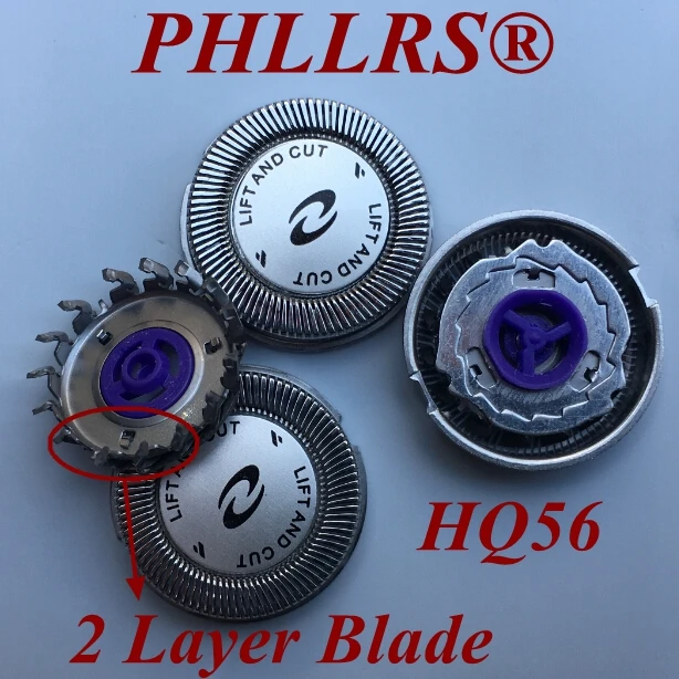 3PCS HQ56 replace head razor blade for philips shaver HQ55 HQ46 HQ3 HQ4 HQ48 YQ6008 YQ6108 YQ6188 YQ6308 HQ6900 HQ6902 HQ6904 | Красота и