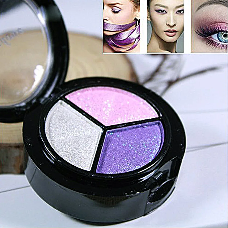 

Makeup Naked Eyehsadow Palette 3 Colors Smoky Cosmetic Set Professional Natural Matte Eye Shadow Palette Make Up Glitter