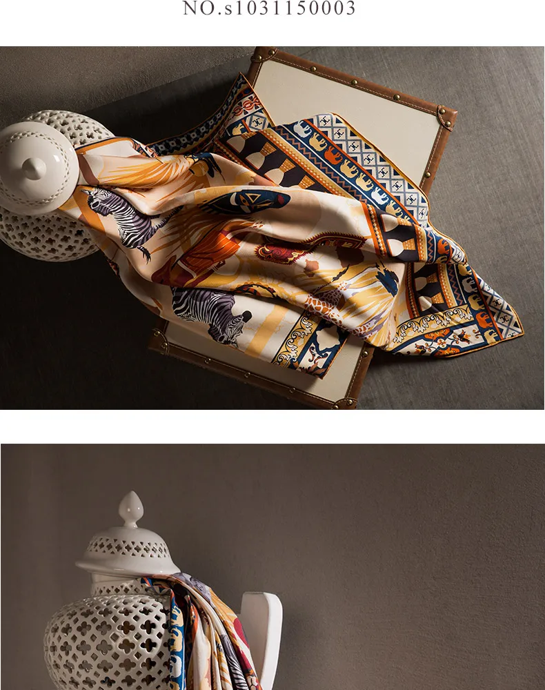 Лидирующий бренд, роскошный дизайн, саржевый шелковый шарф, бесконечная шаль с животным принтом, крутой шелк, 18 момме, плотные женские шелковые шарфы