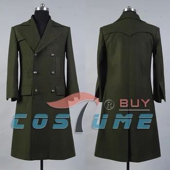 

Who is Doctor Dr. Dark Green Long Wool Trench Coat Cape Jacket Cosplay Costume For Men Halloween costume