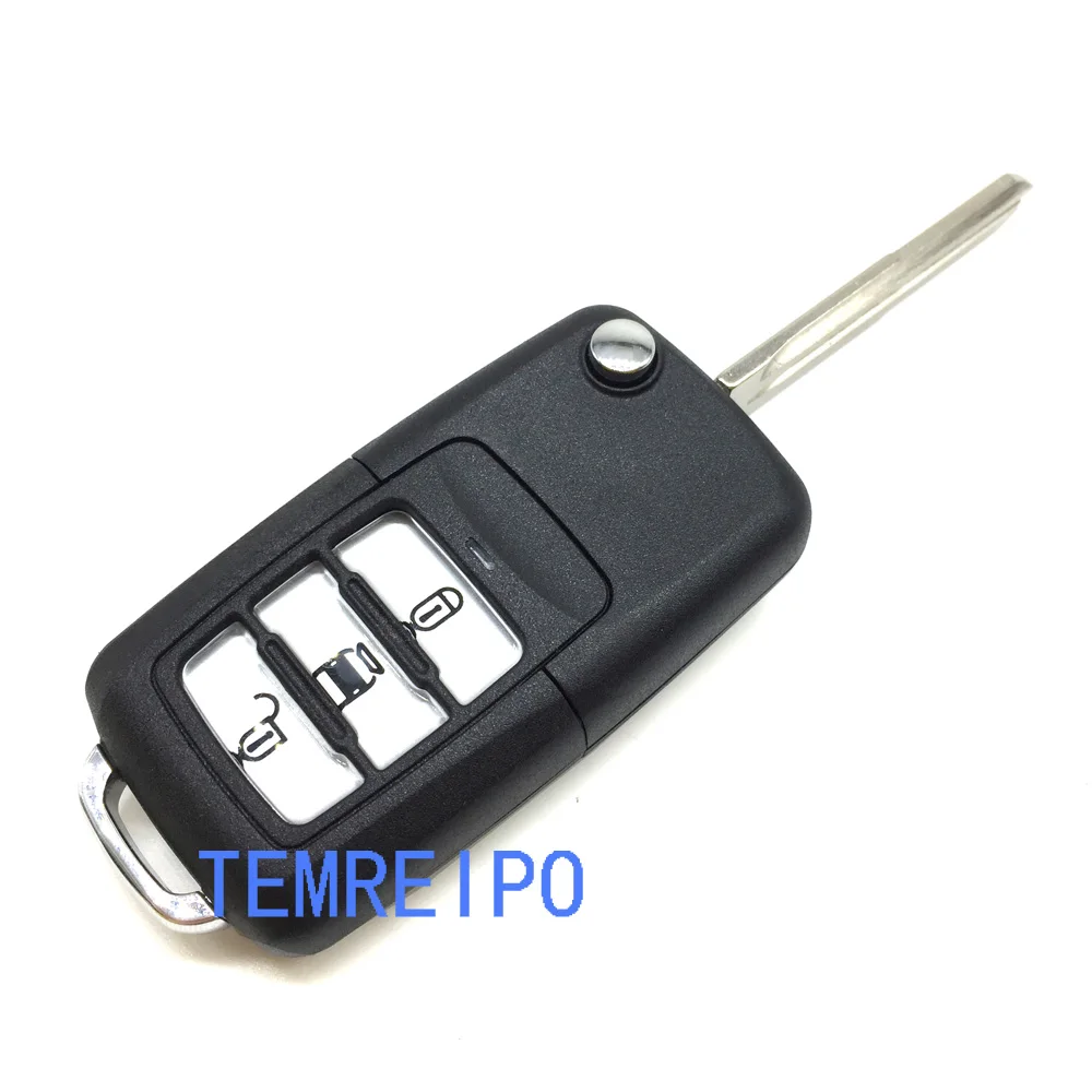 Billig 3 tasten key fall shell ersatz fall für chevrolet Captiva mit links key klinge