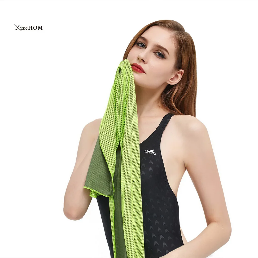 Multicolor Towel Utility Enduring Instant Cooling Towel Heat Relief Reusable sports towel 30*120cm/3PCS