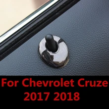 Для Chevrolet Cruze, автомобильный Стайлинг, внутренняя металлическая дверная защелка, накладка, модифицированный декоративный круг, отделка, украшение