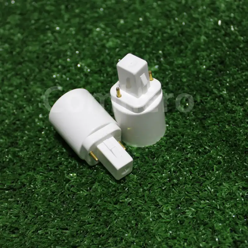 G24 OM E27 adapter, 4Pins G24q om E27 Lamp houder Converter, g24q 1