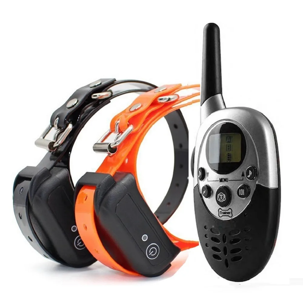 Waterproof Rechargeable Remote Dog Training Collar With LCD Display for