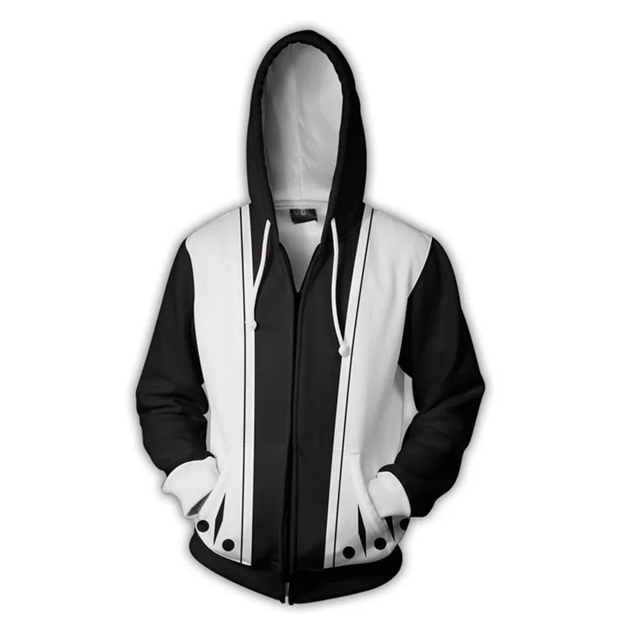 Cosplay&Ware [13]Bleach Cosplay Kenpachi Zaraki Costume Anime Hoodie Sweatshirts Men Women College -Cosplay&Ware anime Shop