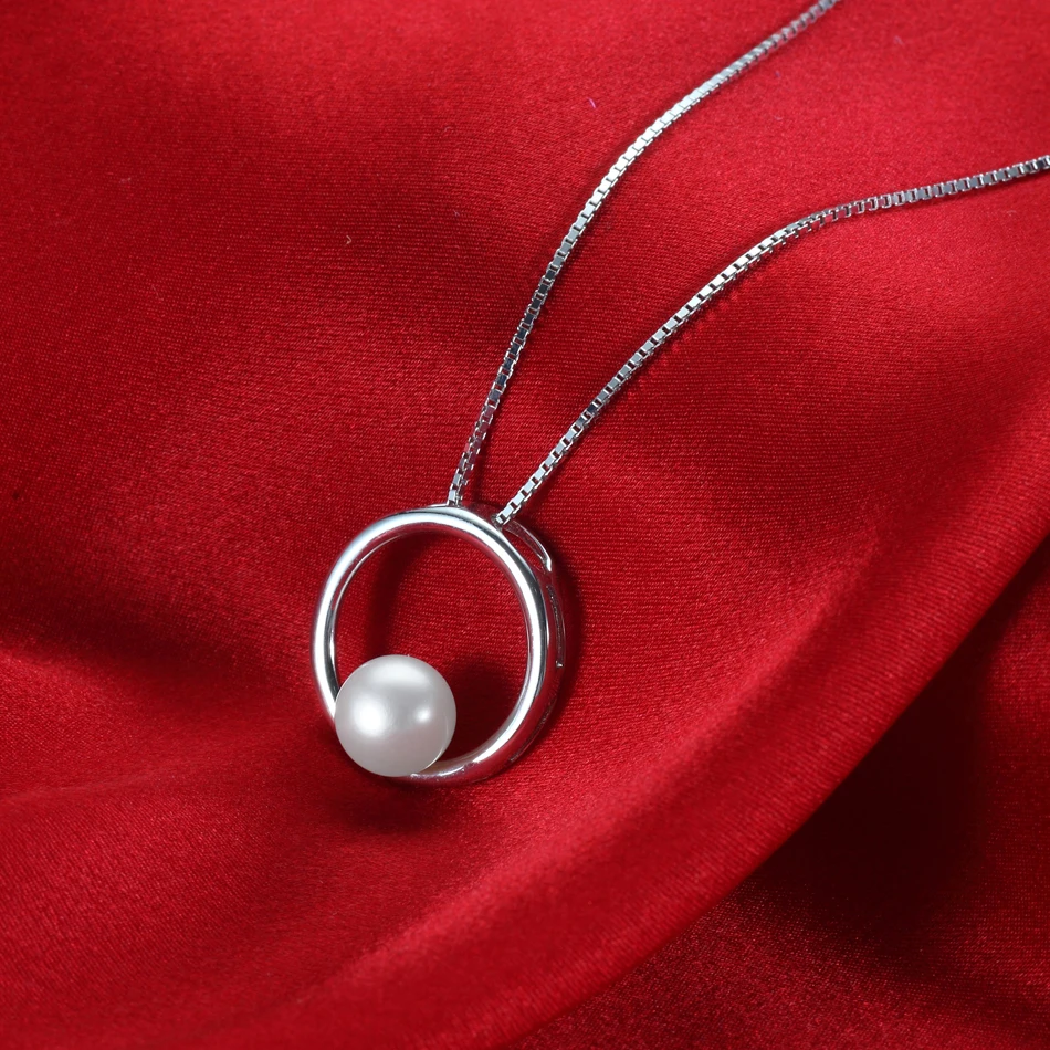Женское ожерелье из серебра 925 пробы с пресноводным жемчугом 7 8 мм|necklaces for women|necklace