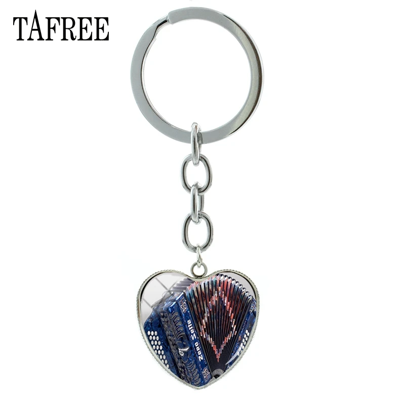 TAFREE Брелок с подвеской гармошкой новый модный уникальный брелок в форме сердца