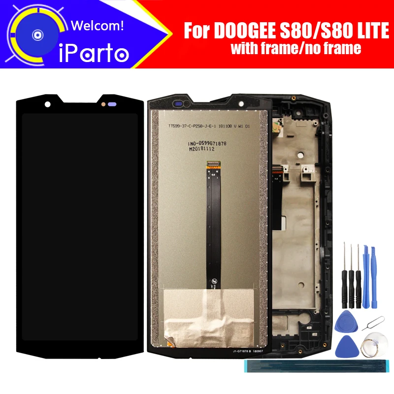 

5.99 inch DOOGEE S80 LCD Display+Touch Screen Digitizer Assembly 100% Original LCD+Touch Digitizer for DOOGEE S80 LITE