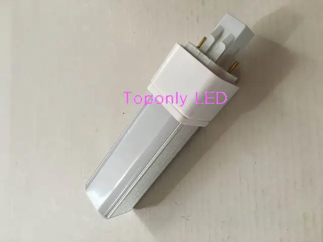 

2018 new fashion 6w GX23-2 led pl light rotated plug tube bulb to replace CFL lamp 3000k white color 650lm 500pcs/lot wholesale