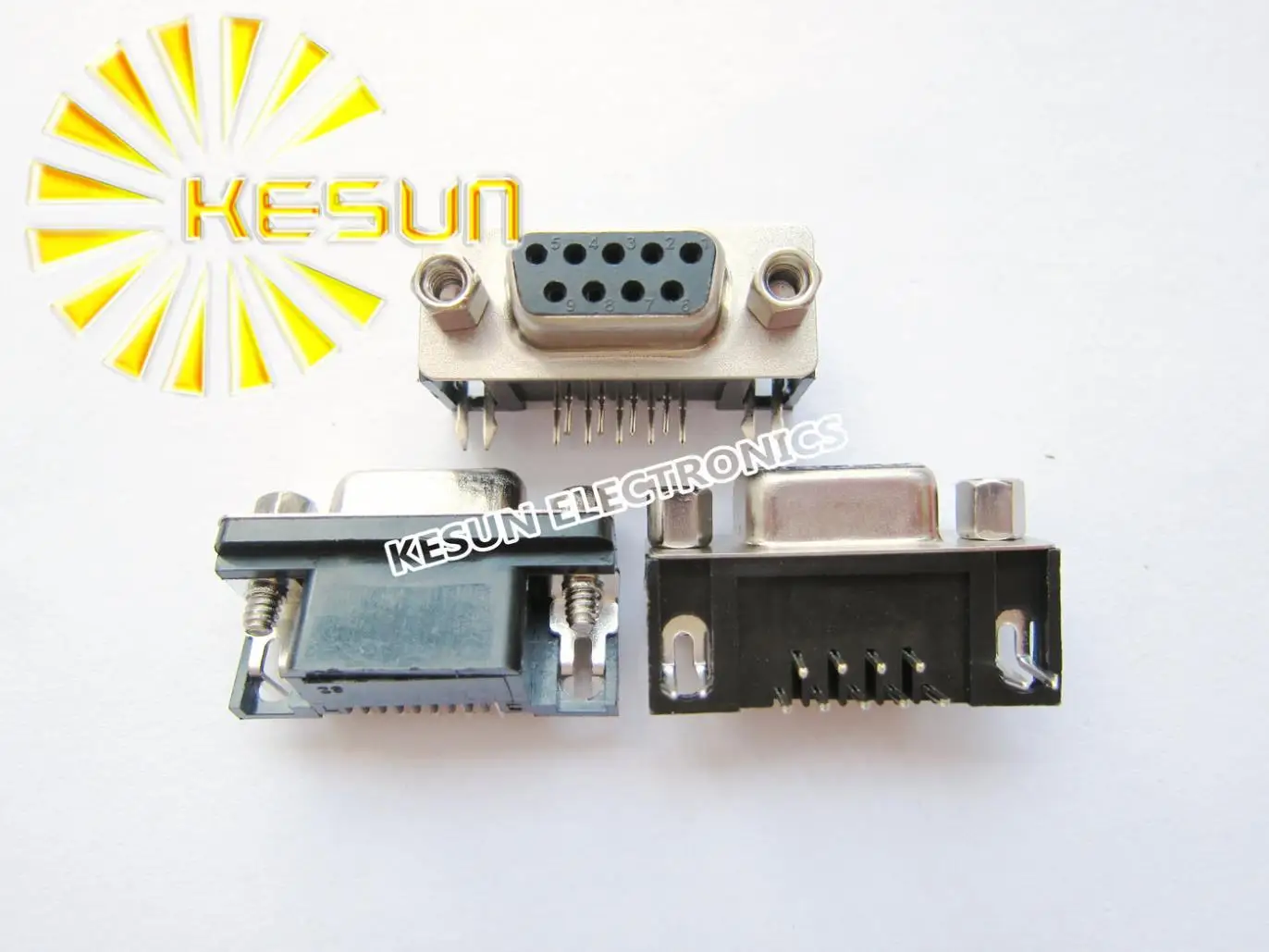 

50pcs/lot DR9 DB9 9Pin Female Serial PCB Standard Right Angle D-Sub RS232 Serial Port Connector Socket Interface
