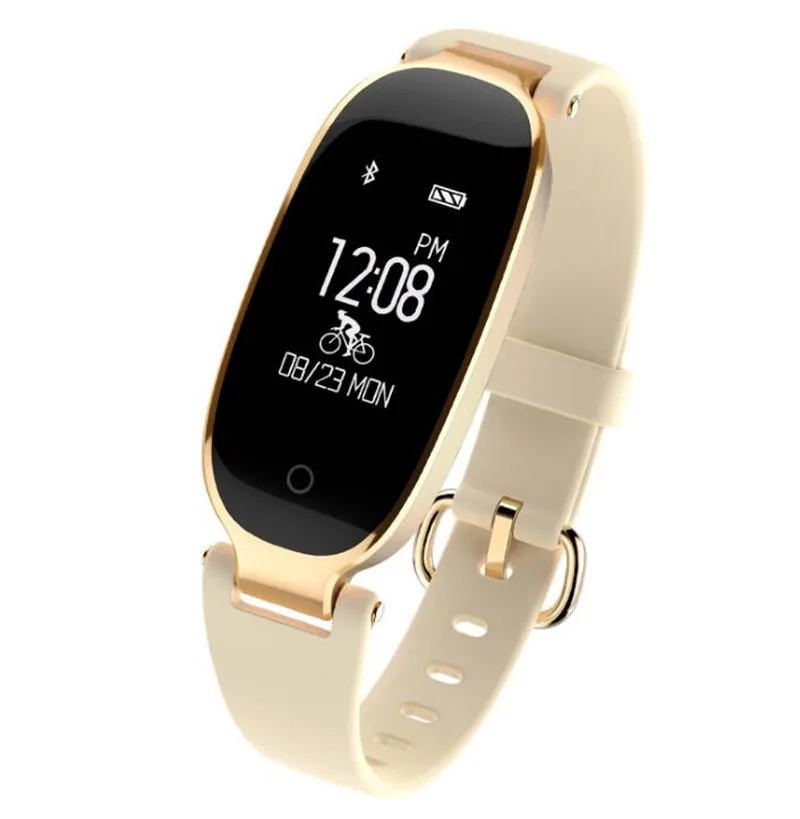 

Reloj Bluetooth Waterproof S3 Smart Watch Fashion Women Ladies Heart Rate Monitor Smartwatch relogio inteligente Android IOS